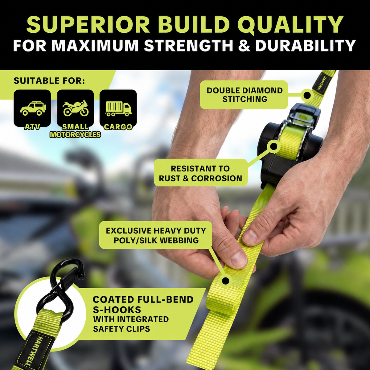 AutoStrap Ratchet Straps