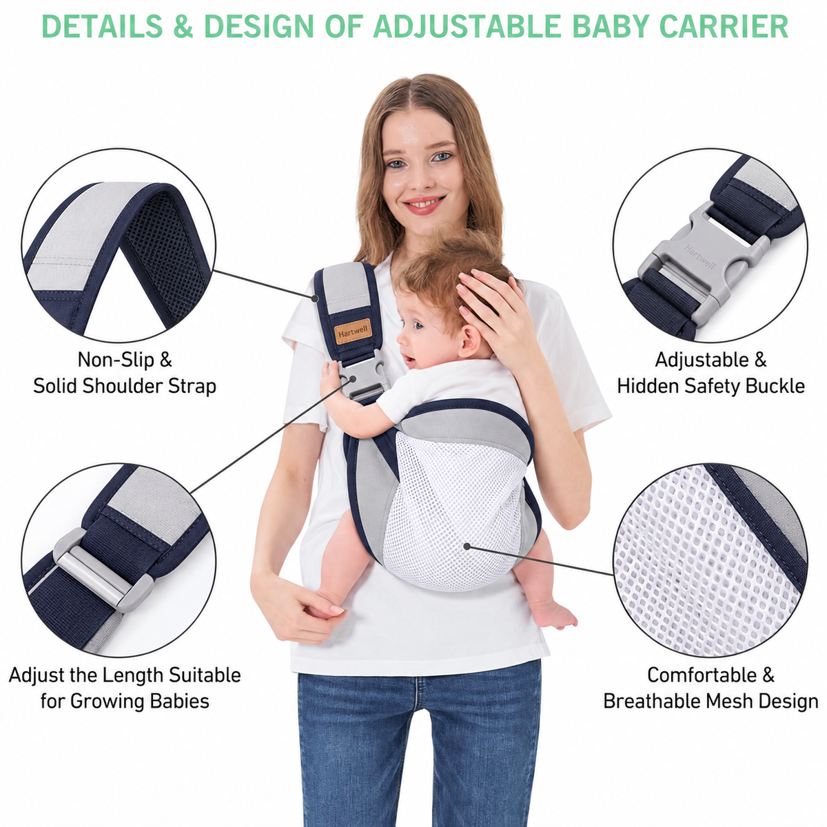 CozyCarry Adjustable Baby Carrier
